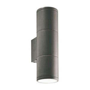 Ideal Lux - Venkovní nástěnné svítidlo GUN 2xGU10/35W/230V IP44 antracit 236841