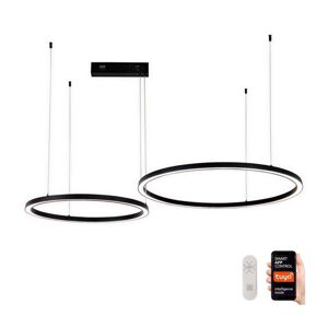 Neo  NEO 07216L - LED Stmívatelný lustr FINO 93W/230V 60/80cm černá Tuya+DO