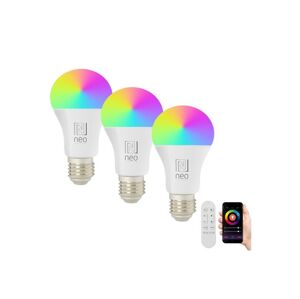 Neo  NEO 07712CDO-SADA 3xLED RGB Stmívatelná žárovka E27/9W/230V Wi-Fi Tuya+DO