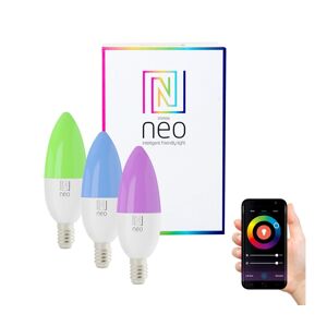 Neo  NEO 07716C - SADA 3x LED RGB Stmívatelná žárovka E14/5,5W/230V Wi-Fi Tuya