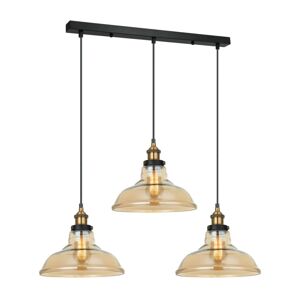 MDM-2381/3 GD+AMB - Lustr na lanku HUBERT 3xE27/40W/230V