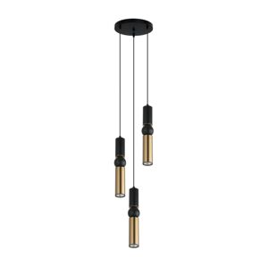 PND-14290-3-BK-BRO - Lustr na lanku ISIDORA 3xGU10/25W/230V černá/bronz PND-14290-3-BK-BRO