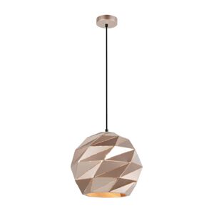 PND-2424-1L-GD -Lustr na lanku PALERMO 1xE27/40W/230V pr. 32 cm rose gold