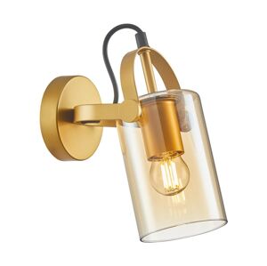 WL-32453-1 GD+AMB -Nástěnné bodové svítidlo NANESMA 1xE27/40W/230V měděná