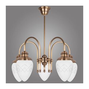 Kemar Kemar RI/5/M - Lustr na tyči RINAMA 5xE27/60W/230V mosaz
