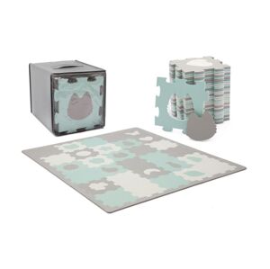 Kinderkraft KINDERKRAFT select - Pěnové puzzle LUNO 30ks šedá/mintová