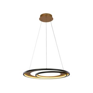 142024 - LED Lustr na lanku CRYPTIC LED/45W/230V černá/zlatá
