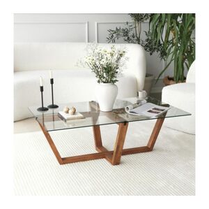 Konferenční stolek AMALFI 35x105 cm borovice/čirá