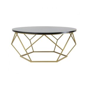 HowHomely Konferenční stolek DIAMOND 41,5x90 cm zlatá/černá