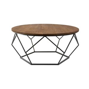 HowHomely Konferenční stolek OAKLOFT 41,5x90 cm černá/dub