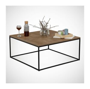 Konferenční stolek POLY 43x75 cm hnědá/černá