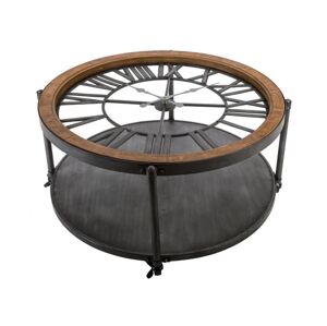 Konferenční stolek s hodinami CHRONO 89,5x47 cm