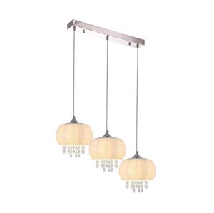 Křišťálový lustr na lanku NOVA 3xE14/40W/230V