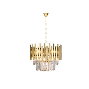Lustr na řetězu ASPEN GOLD 6xE14/40W/230V