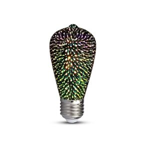 LED 3D Dekorační žárovka FILAMENT ST64 E27/3W/230V 3000K
