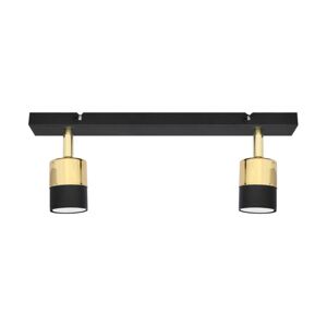 LED Bodové svítidlo TUBSSON 2xGU10/6,5W/230V černá/zlatá
