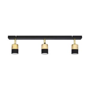 LED Bodové svítidlo TUBSSON 3xGU10/6,5W/230V černá/zlatá