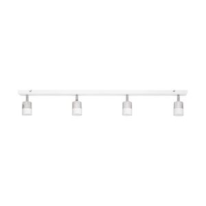 LED Bodové svítidlo TUBSSON 4xGU10/6,5W/230V bílá/lesklý chrom