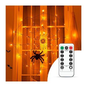LED Dekorační řetěz HALLOWEEN LED/5V/8 funkcí pavučina + dálkové ovládání