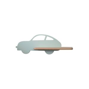 LED Dětské nástěnné svítidlo s poličkou CAR LED/5W/230V zelená/dřevo