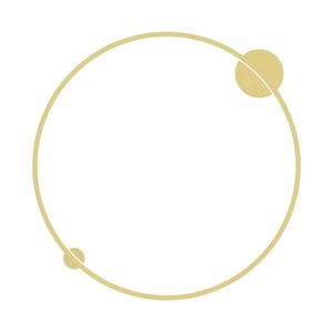 LED Koupelnové nástěnné svítidlo SATURNO LED/46W/230V IP44 zlatá