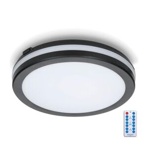 LED Koupelnové stropní svítidlo se senzorem LED/18W/230V pr. 30 cm černá + DO