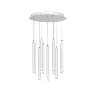 LED Lustr na lanku ALBA 12xLED/1W/230V bílá