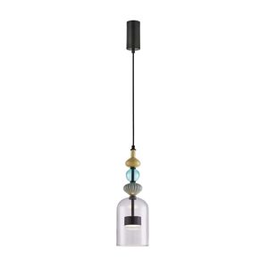 LED Lustr na lanku ARTE LED/12W/230V pr. 13 cm černá