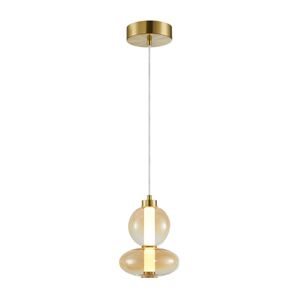 LED Lustr na lanku DAPHNE LED/12W/230V zlatá