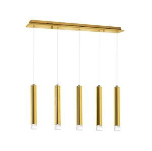LED Lustr na lanku GOLDIE 5xLED/25W/230V zlatá