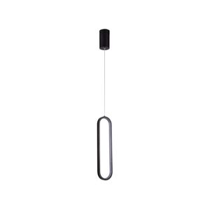 LED Lustr na lanku LED/13W/230V 4000K černá