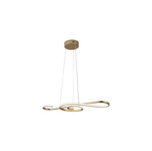 LED Lustr na lanku LED/18W/230V 3000K zlatá
