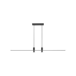 LED Lustr na lanku LED/19W/230V 3000K černá