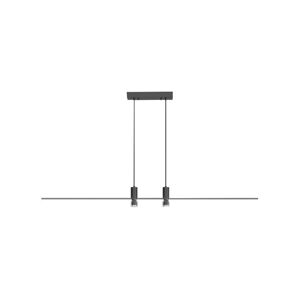 LED Lustr na lanku LED/19W/230V 4000K černá