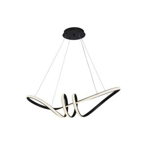 LED Lustr na lanku LED/24W/230V 3000K černá