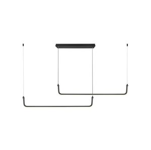 LED Lustr na lanku LED/24W/230V 4000K černá
