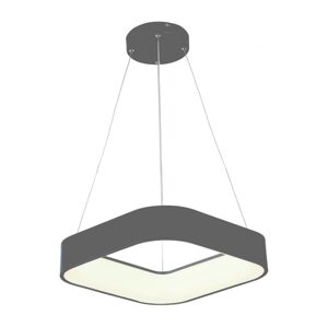 Eurolamp LED Lustr na lanku LED/30W/230V 3000K 45x45 cm šedá