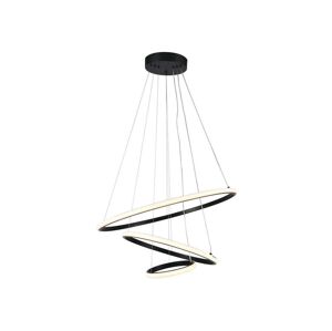 LED Lustr na lanku LED/32W/230V 3000K černá
