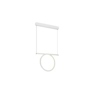 LED Lustr na lanku LOOP LED/20W/230V bílá