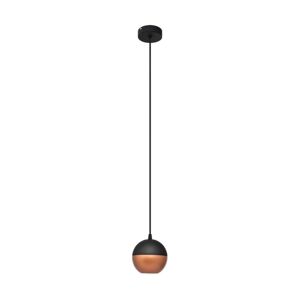 LED Lustr na lanku MIDWAY 1xGU10/6,5W/230V černá/měděná