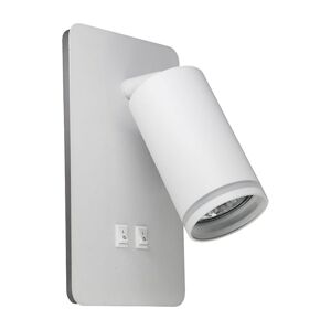 LED Nástěnné bodové svítidlo PARIS 1xGU10/10W/230V + LED/6W/230V bílá