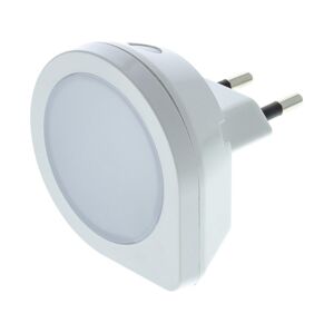 LED Orientační svítidlo se senzorem do zásuvky LED/0,4W/230V bílá