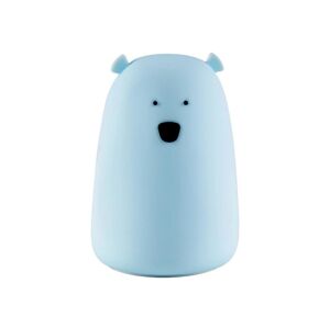 LED RGB Dětská dotyková lampička BEAR LED/0,8W/5V modrá + USB