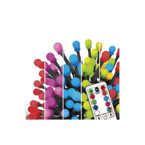 LED RGB Vánoční venkovní řetěz 96xLED/64 módů 15m IP44 + dálkové ovládání