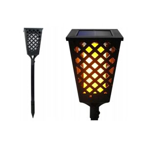 LED Solární lampa LED/0,6W/5,5V IP65 107 cm černá