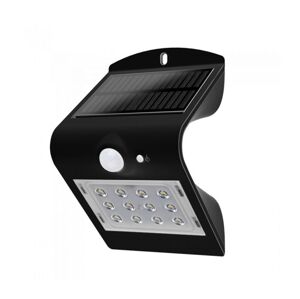 LED Solární nástěnné svítidlo se senzorem LED/1.5W/3,7V IP65 černá