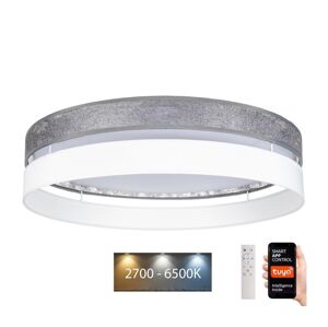 LED Stmívatelné stropní svítidlo LIMA LED/36W/230V Wi-Fi Tuya + DO stříbrná/bílá