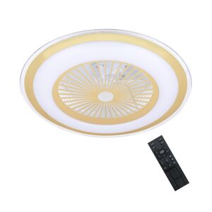 LED Stmívatelné stropní svítidlo s látorem ZEPHYR LED/48W/230V zlatá + DO