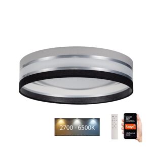 LED Stmívatelné stropní svítidlo SMART CORAL 24W/230V Wi-Fi Tuya černá/šedá +DO