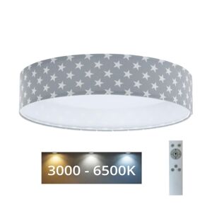 LED Stmívatelné svítidlo GALAXY KIDS LED/24W/230V hvězdičky šedá/bílá + DO